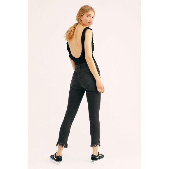 Free People Great Heights Frayed Skinny Jeans Women Size 26 - Picture 2 of 8